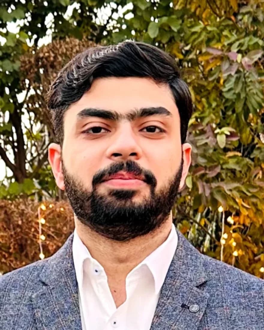 Portrait of Talha Javed, construction estimator and civil engineer